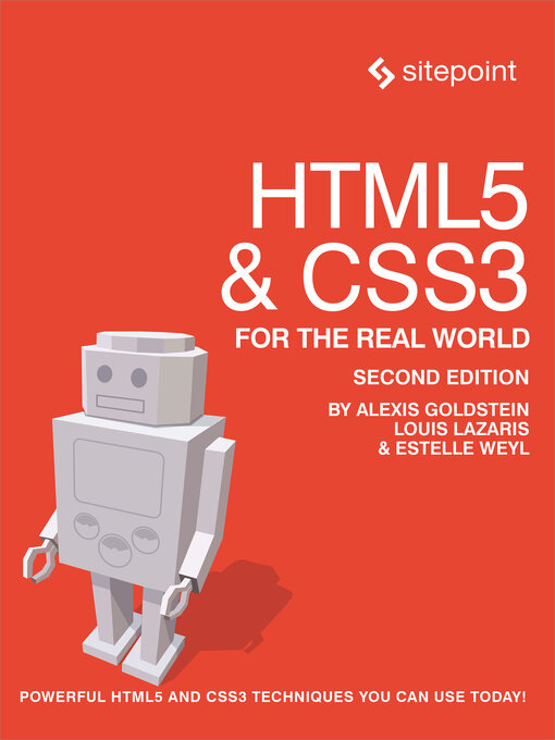Title details for HTML5 & CSS3 For the Real World by Alexis Goldstein - Available